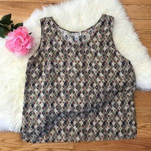 STUNT sleeveless top 100% Silk